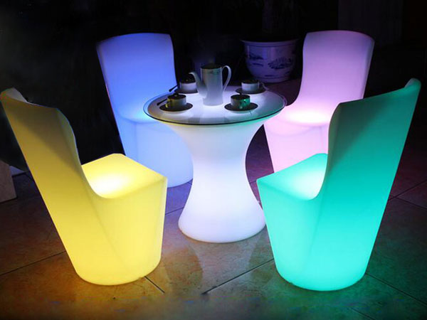 RGB Led dinner chair for restaurant(图1)