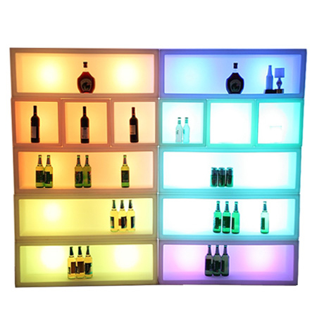 Modern led furniture wine shlef(图1)