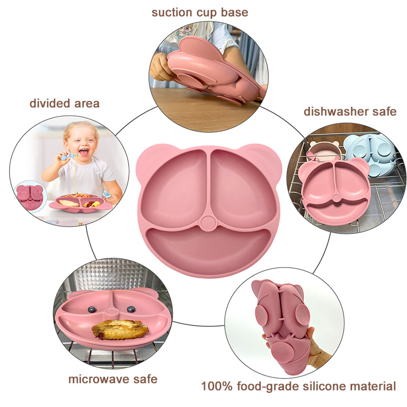 Baby silicone plate-bear(图1) silicon bowl baby.jpg