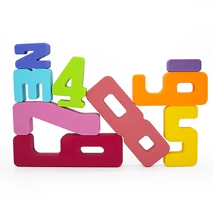 silicone number stacking toy