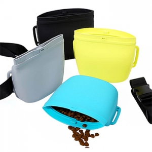 Silicone pet snack pouch
